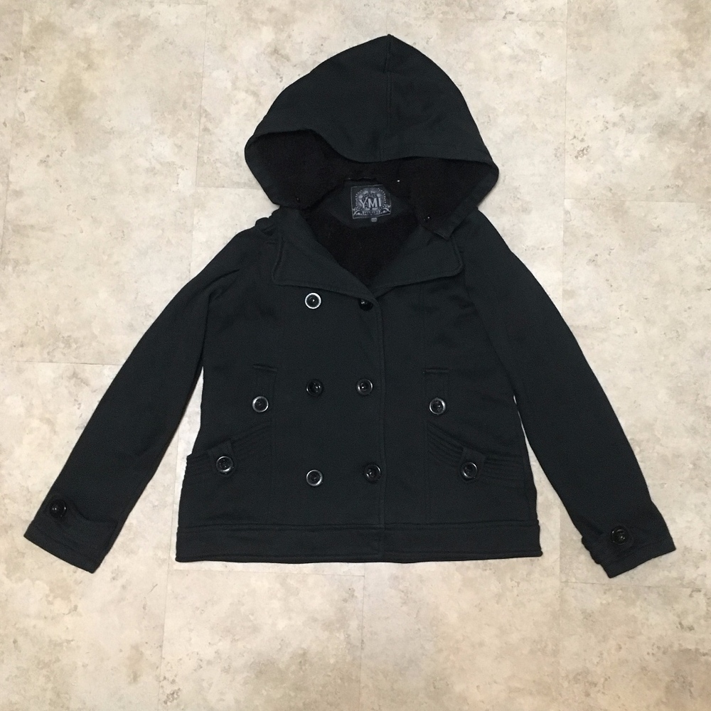 YMI Black Peacoat